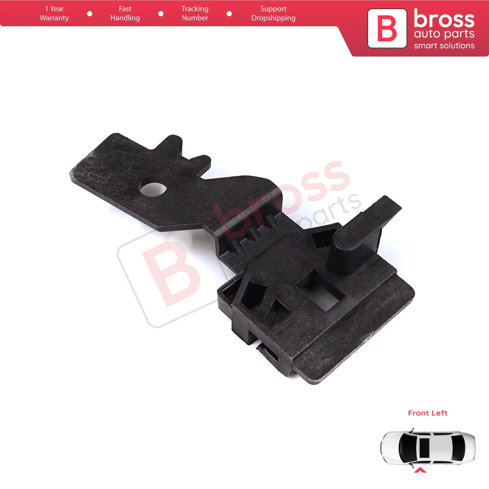 

BWR803 Window Regulator Clips 1 Front Left for Nissan Primera P12 WP12 2001-2008 Qashqai MK1 J10 NJ10 JJ10E 2006-2013 80771AV601