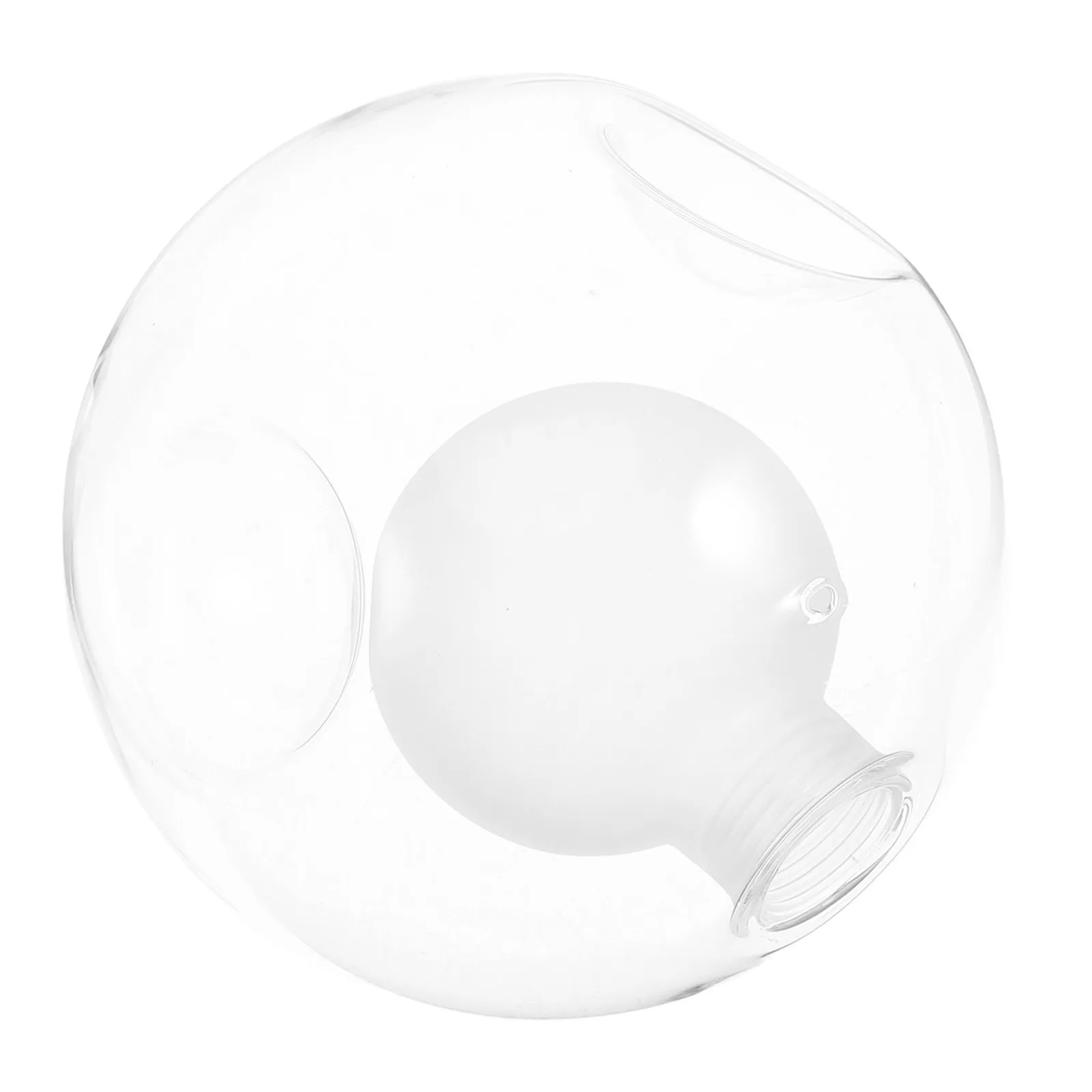 

120Mm Clear Glass Lamp Shade Spherical Light Cover for Home Hotel Office Easy Install Pendant Ceiling Fixture Decoration