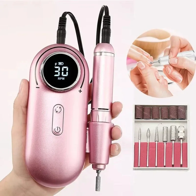 Professional Rechargeable Portable DingTalk Grinder with 6 Position Low Noise Polishing DingTalk Machine, Plastic US Plug Type