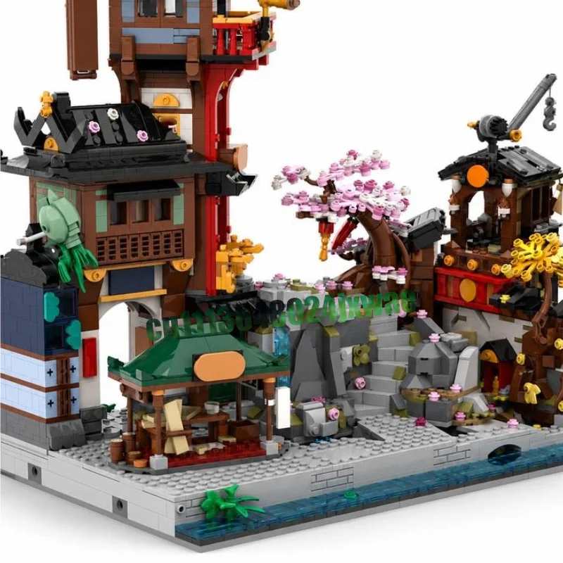 6266PCS Ninjago City Old Town MOC Model Custom Puzzle Architecture DIY Assembly Educational Building Blocks Collection Display - view 5