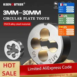Threading Die Alloy steel Right-Hand Metric Die Tap For Machine And Tools Hand Tools M1 M2 M3-M12 M48 M50 M52