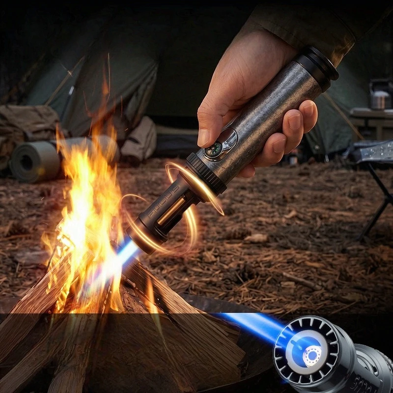 New Portable Multi functional Direct Charging Lighter, Barbecue, Moxibustion, Charcoal Point, Hardware Welding, Cigar Spray Gun