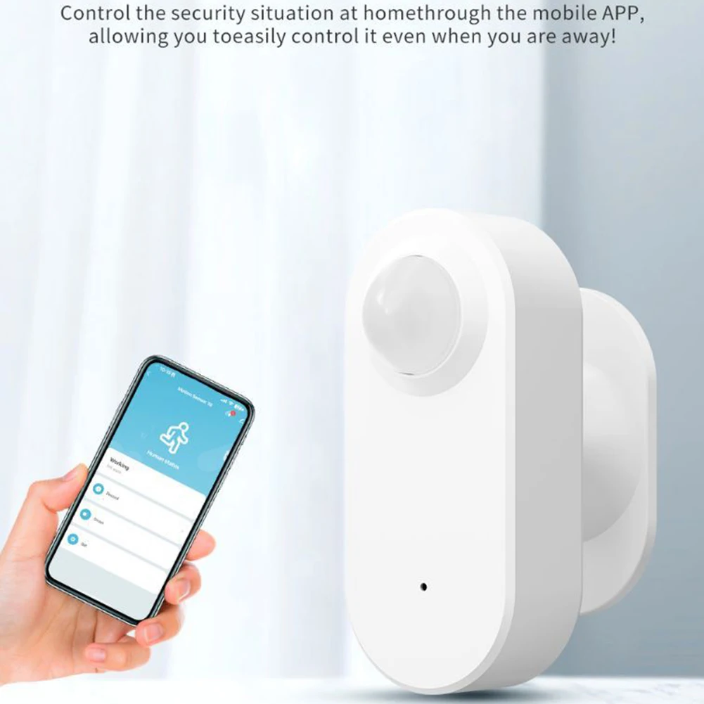 For Zigbee Wifi Human Motion Presence Sensor Smart Home App Remote Control 2.4Ghz PIR Detection Decor Security Alarm Protection