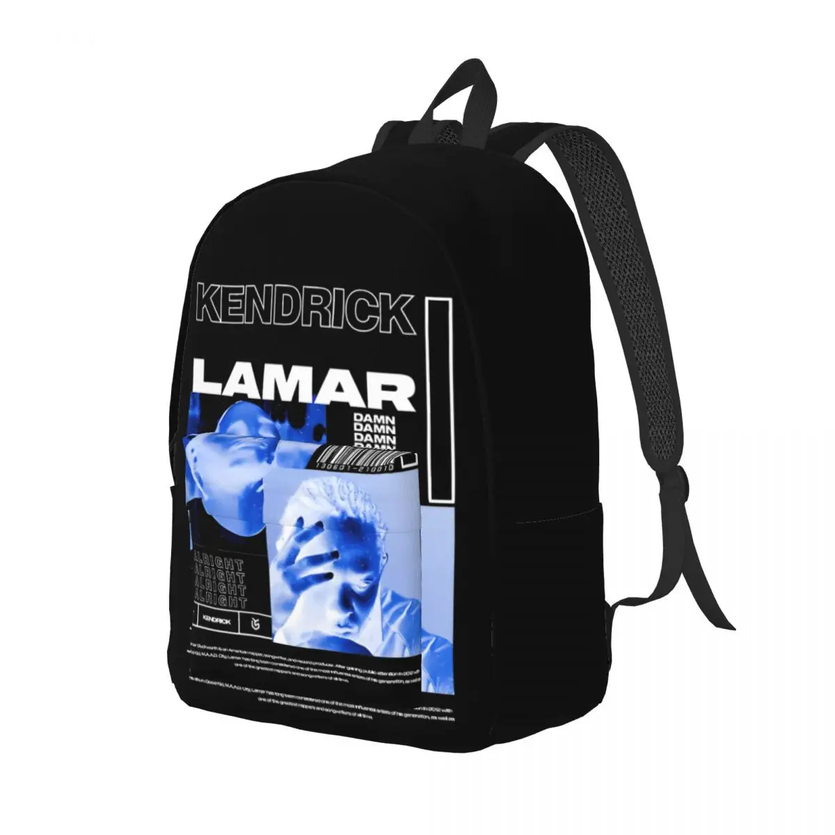 Kendrick Lamar zaino Rapper Hip Hop per uomo donna Cool Student Work Daypack Computer portatile borse di tela all'aperto