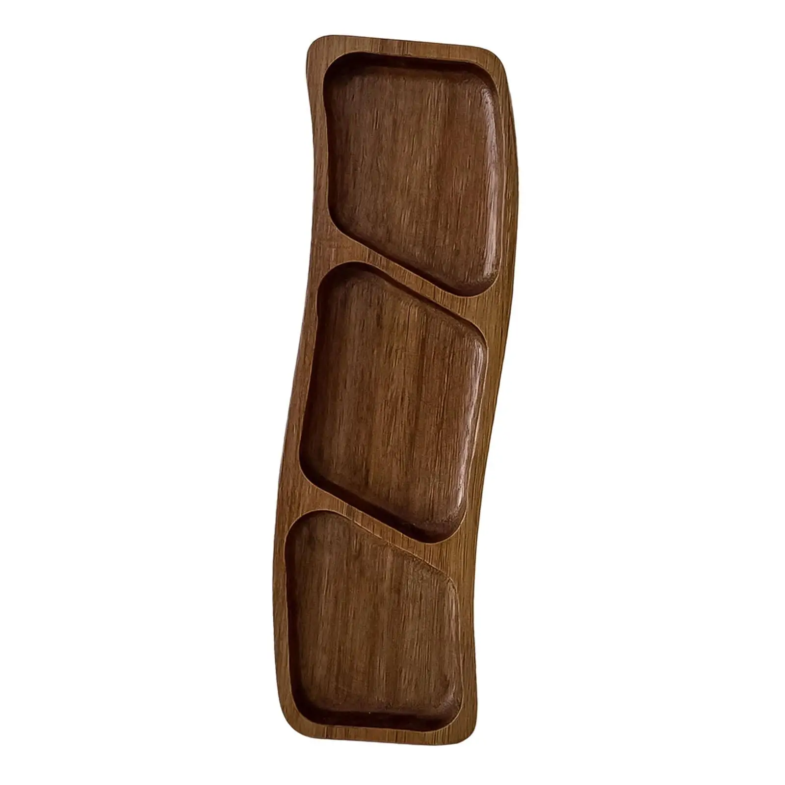 Plateau de service en bois, plateau de service divisé, planche de service pour fêtes, plateau rustique pour sandwichs