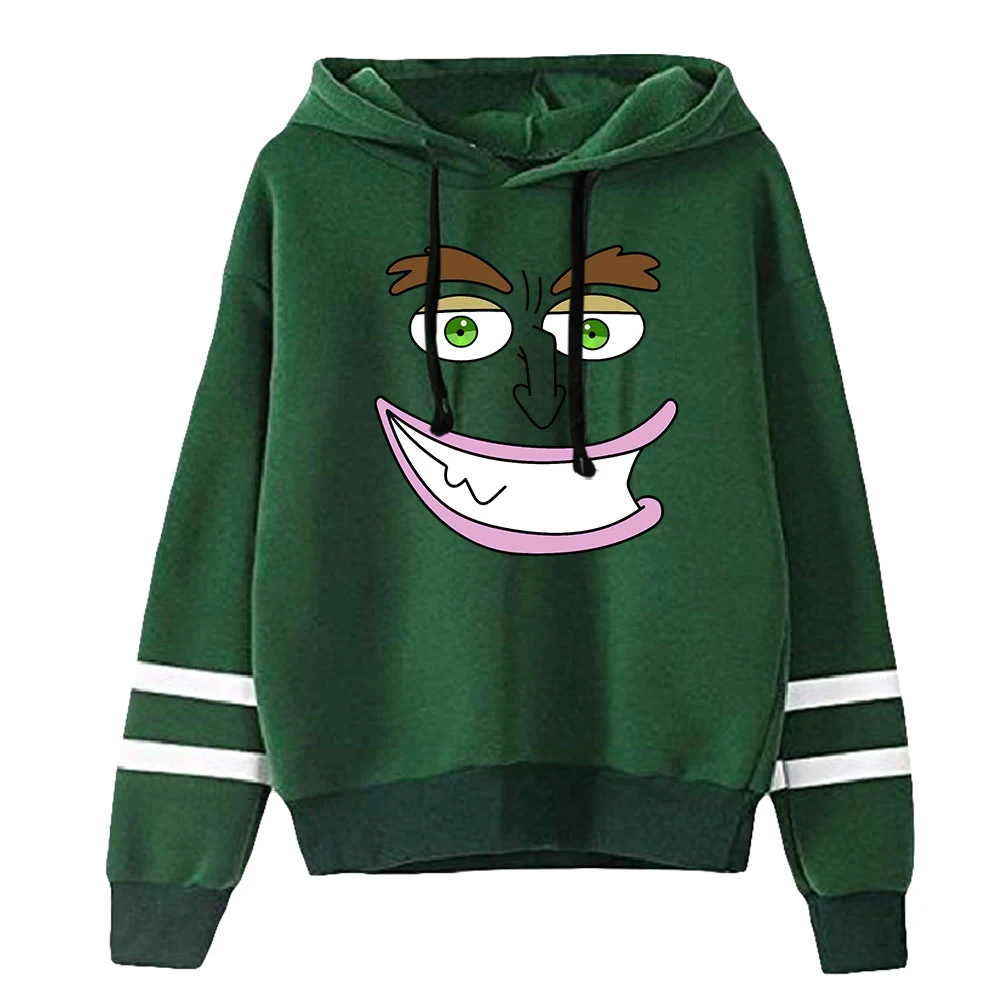 Big Mouth Hoodie Unisex Pocketless Sleeve Sweatshirt Women Men's Outwear Harajuku Streetwear American Cartoon Clothes