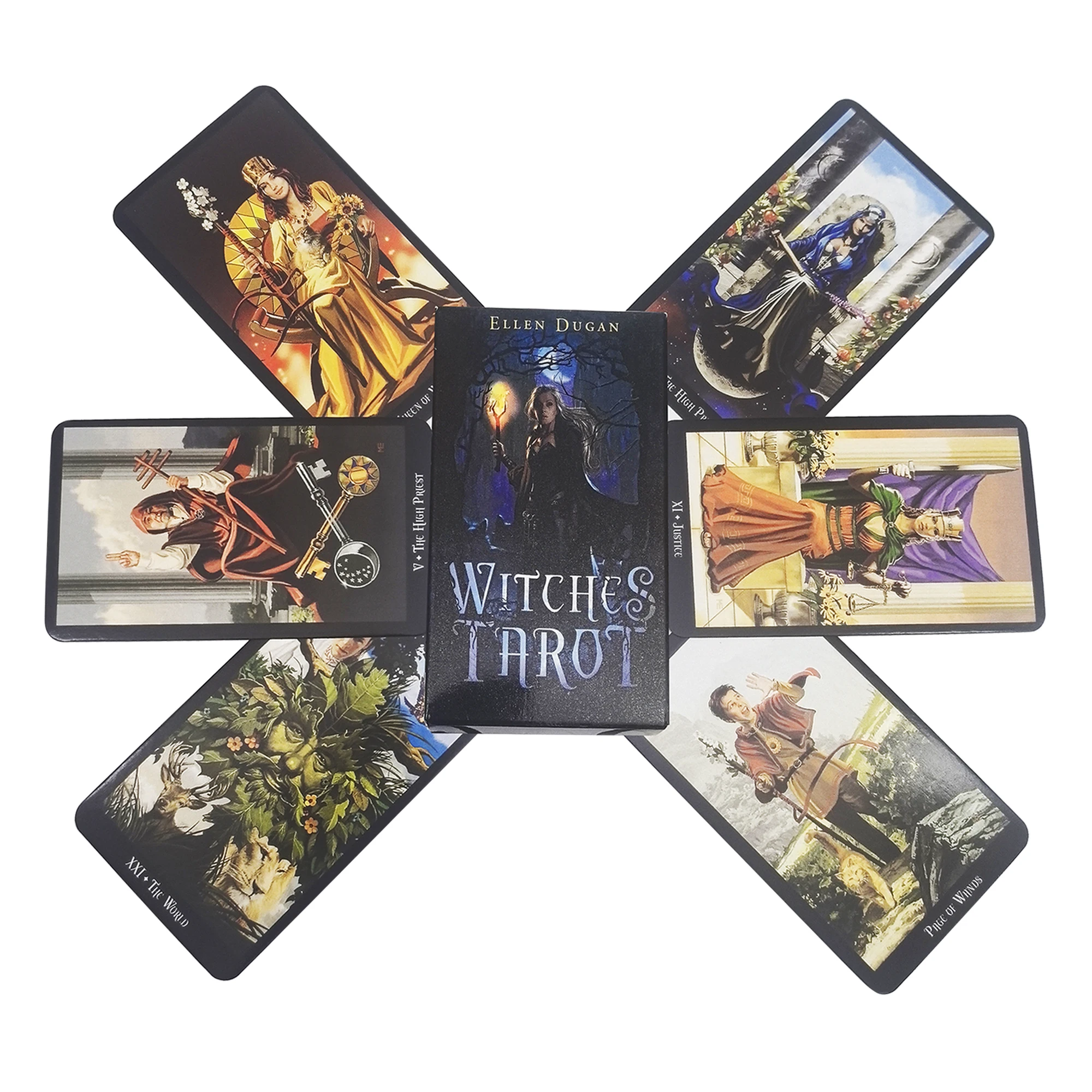 Witches Tarot Divination Board Game English Version Beginners Fortune F amily Party Funny Table Game 78PCS Hot Selling gift