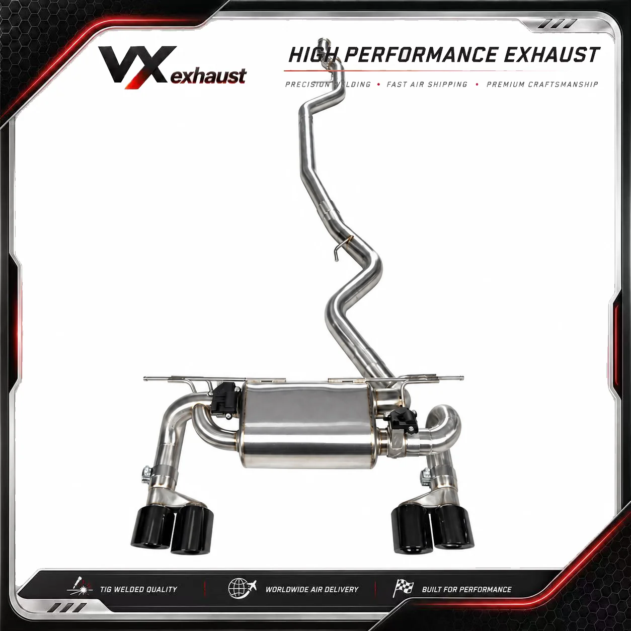 VX for BMW 435i F36 Gran Coupe 2015 N55 3.0T High-Performance Valvetronic Catback Exhaust System
