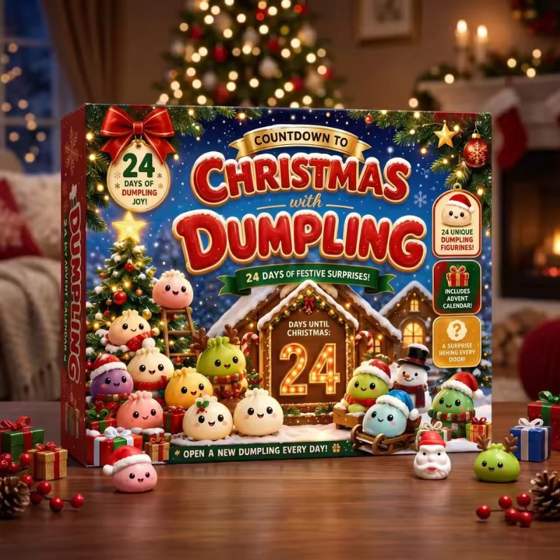 Hot Christmas Squishies Advent Calendar 24 Days Countdown Adviento Navidad Dumpling Squishy Slow Rising Squeeze Home Decor Gift