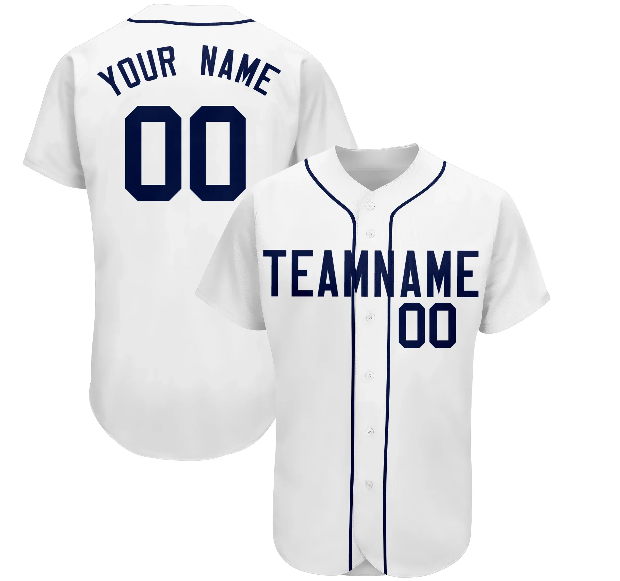 Personalized Baseball Jersey Custom Print Team Name,Your Name/Number Button-down Soft Tee Shirts for Men/Kids Outdoors