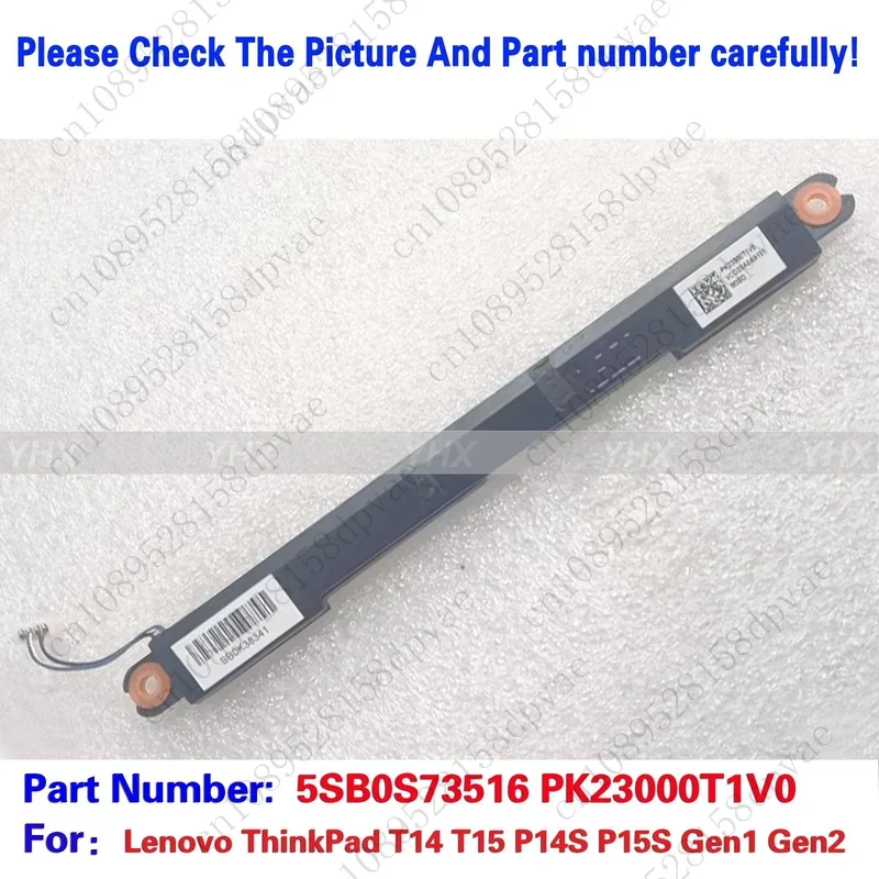 GYX New For Lenovo ThinkPad T14 T15 P14S P15S Gen1 Gen2 internal Speaker 5SB0S73516 Fast delivery