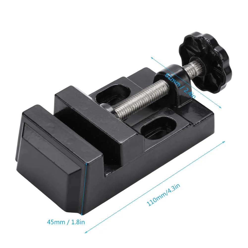 Bench Clamp Mini Flat Clamp Bench Vise Aluminum Alloy Drill Press Vice Carving Tools Machine Tools Accessories