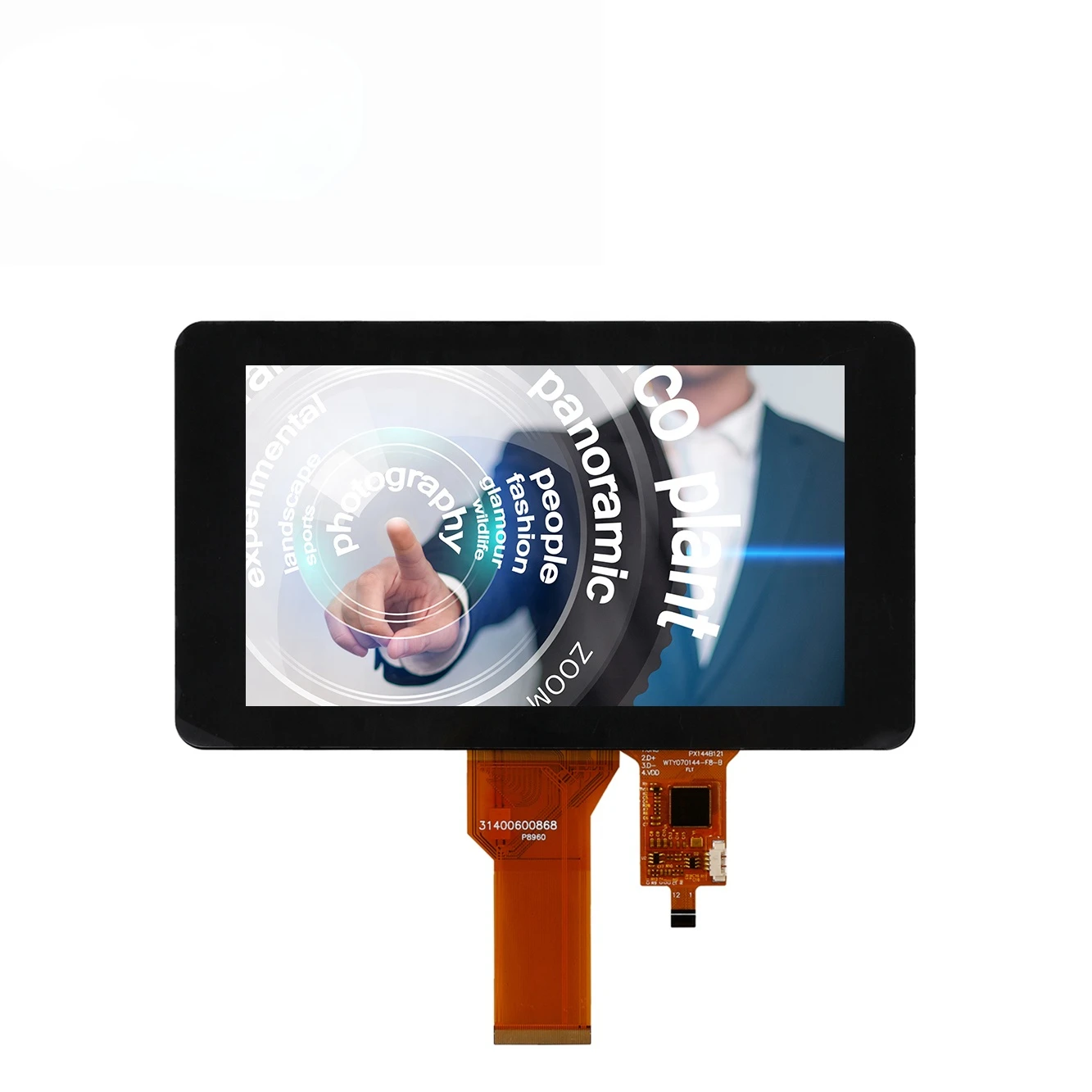 7 Inch P-CAP Touch Capacitive Multi Touchscreen Panel TFT TN 800*480 RGB LCD Touch Display