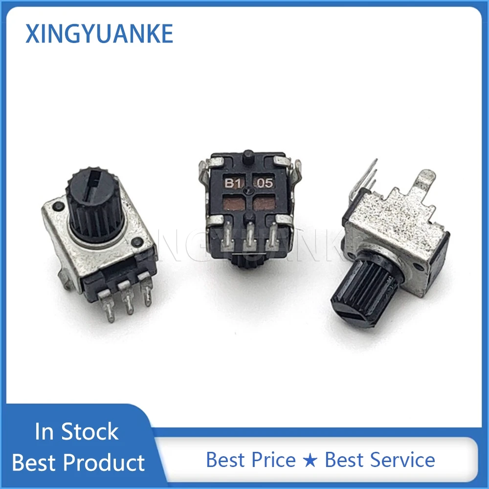10PCS RV09 R0902N Vertical Potentiometer 3Pin B1K B2K B5K B10K B20K B50K B100K B200K B500K B103 B203 B503 B104 Flower Shaft 8MM