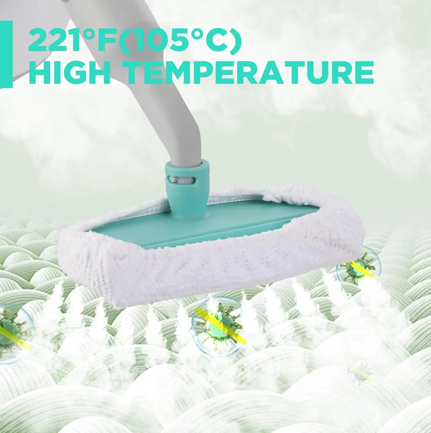 เครื่องทำความสะอาดไอน้ำแบบมือถือพร้อมอุปกรณ์เสริม 11 ชิ้น อเนกประสงค์สำหรับพื้น รถยนต์ เบาะ เบาะรองนั่ง รอยต่อกระเบื้อง และคราบไขมัน