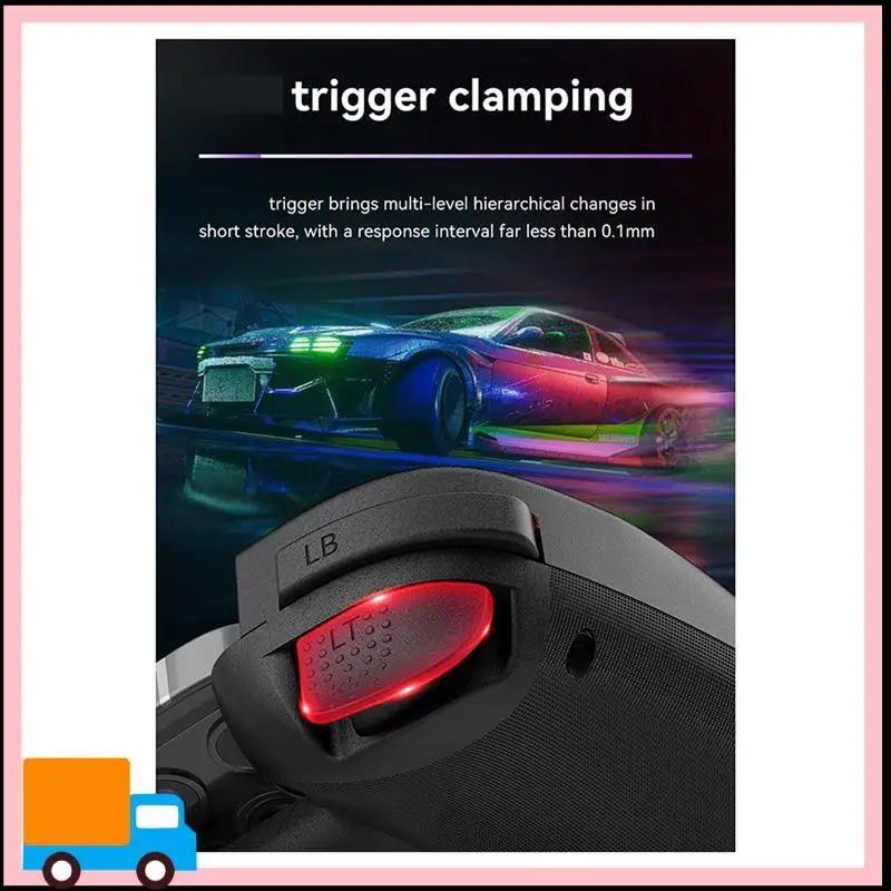 

Professional-D8 Mobile Stretch With Light Gamepad For Dual Hall Wireless Bluetooth PC Tablet Switch Body Vibration Grip