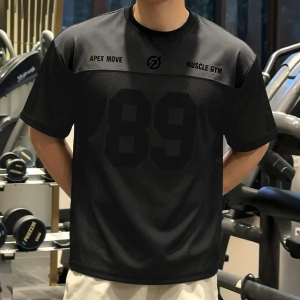 3D Printed Men's T-Shirt Quick-drying Breathable Sports and Fitness Short-sleeved Top Casual Large-sized Neutral Style Top Y2k