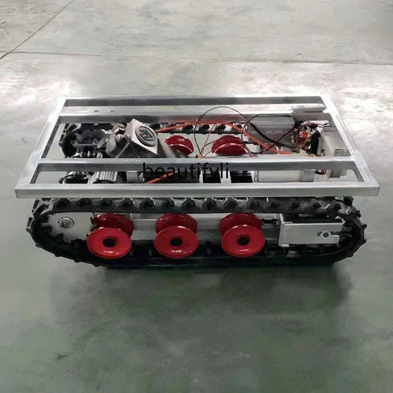

X ss New style Remote control electric crawler all-terrain creeper transporter mechanical dispenser lifting platform chassis
