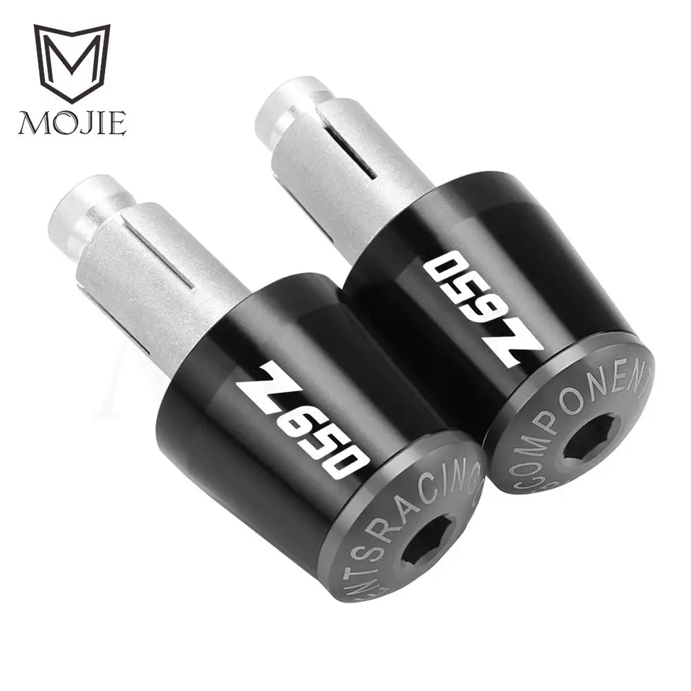 Motorcycles Handlebar Grips Cap Weight PartsAnti Vibration Silder Plug Ends FOR KAWASAKI Z650 Z 650 2017 2018 2019 2020 2021