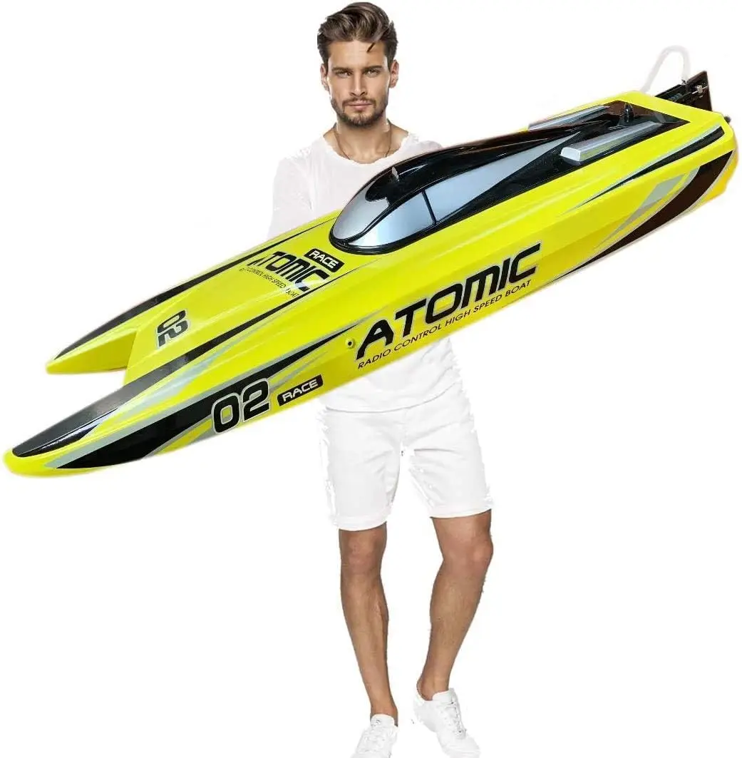 

Ready to Run, 27.5" Inches Remote Control Speed Boat S011 Electric RC Boat Top Speed 65KM/H Brushless Motor Excellent Functions