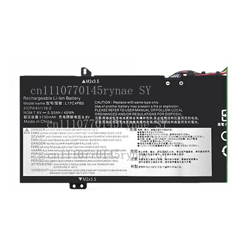 L17C4PB0 Battery For Lenovo Yoga Flex XiaoXin Air IdeaPad 530-14IKB 6-14ARR 14IKBR 14IWL 15IKBR 15ARR 15IWL 530S-14ARR