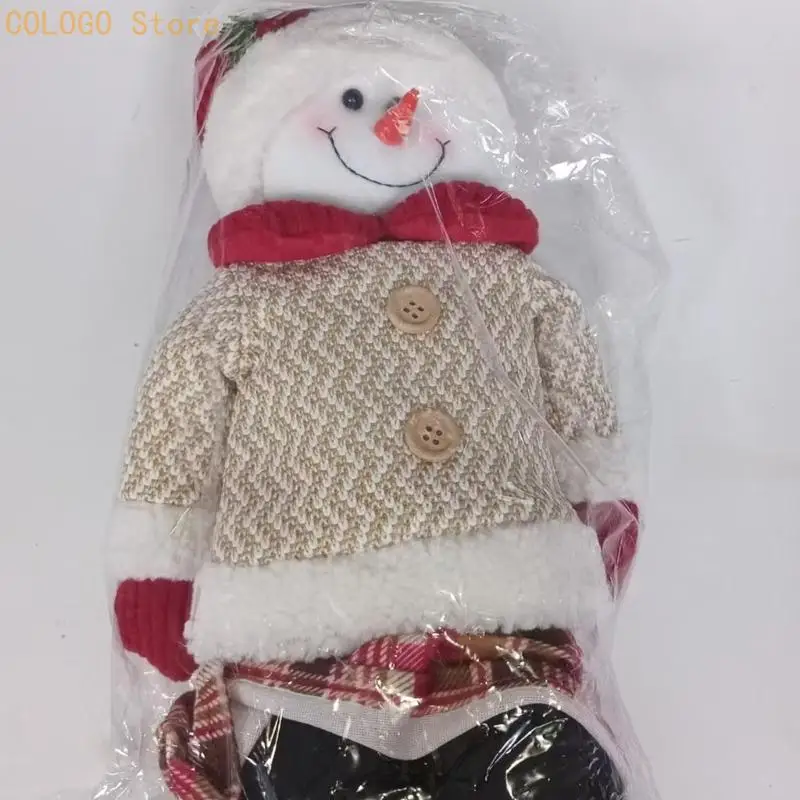 Christmas Shelf Snowman Doll Decoration with Variable Display Height D0LD