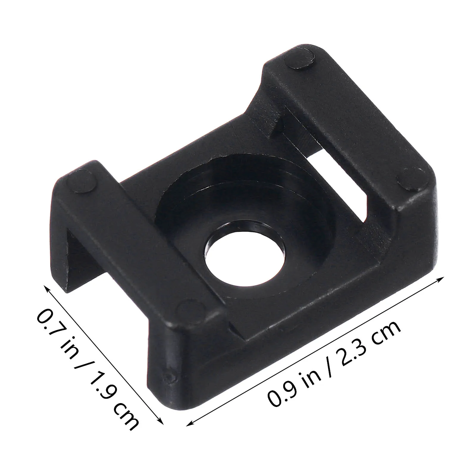 120 قطعة رباط للكابل جبل الأسود السرج على شكل حامل السلك المسمار إصلاح مقعد ل سلك حزمة الربط النايلون منظم الكابلات #6