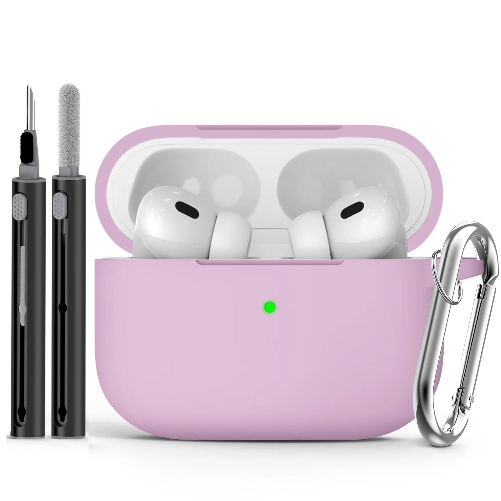 2025 für AirPods Pro 3. Generation Hülle Weiche Silikonhülle für AirPods Pro 3, Schutzhülle mit Reinigungsset für AirPods Pro 3 – Detail 14
