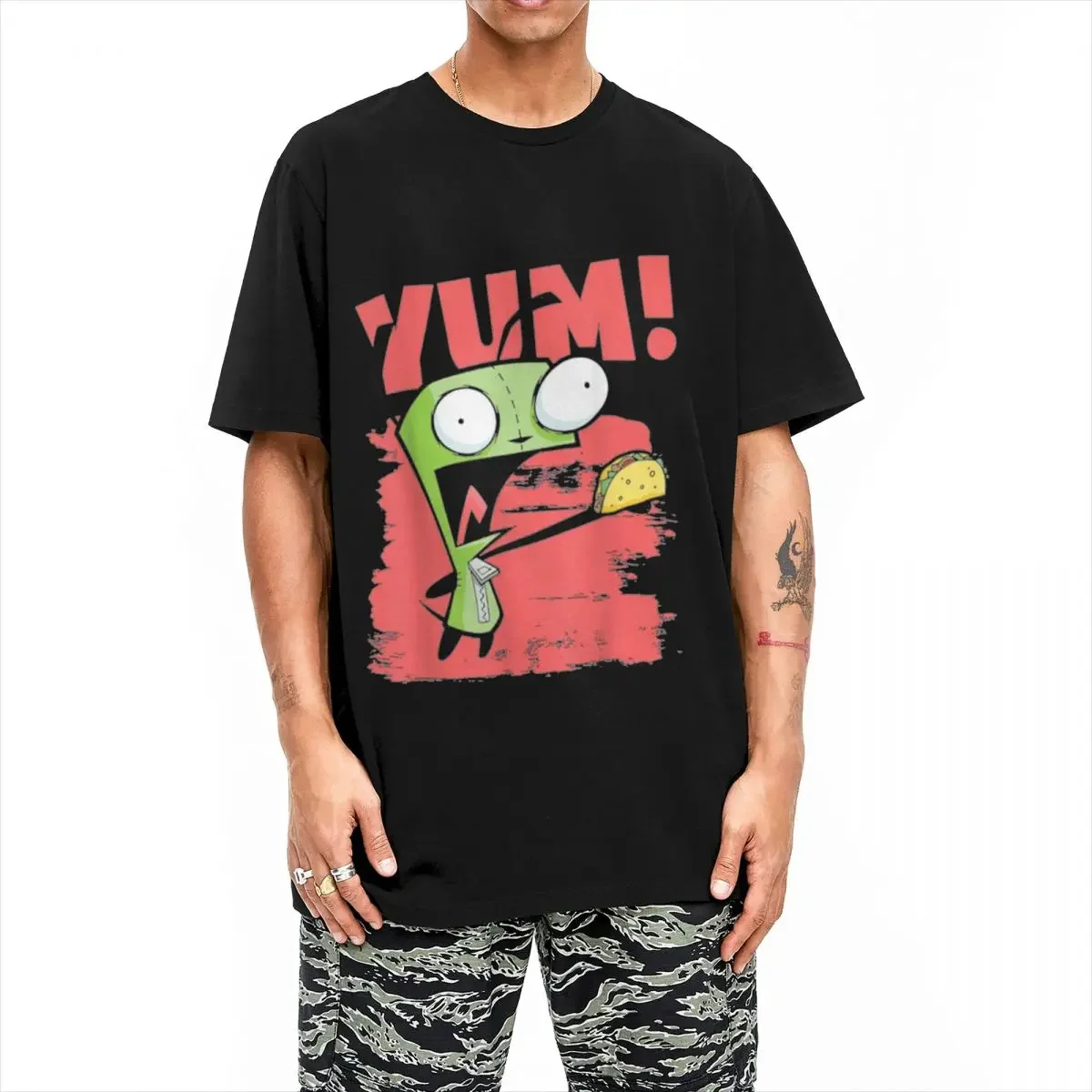 Invader Zim magliette per uomo donna 100% cotone divertente T-Shirt girocollo T-Shirt manica corta top Graphic