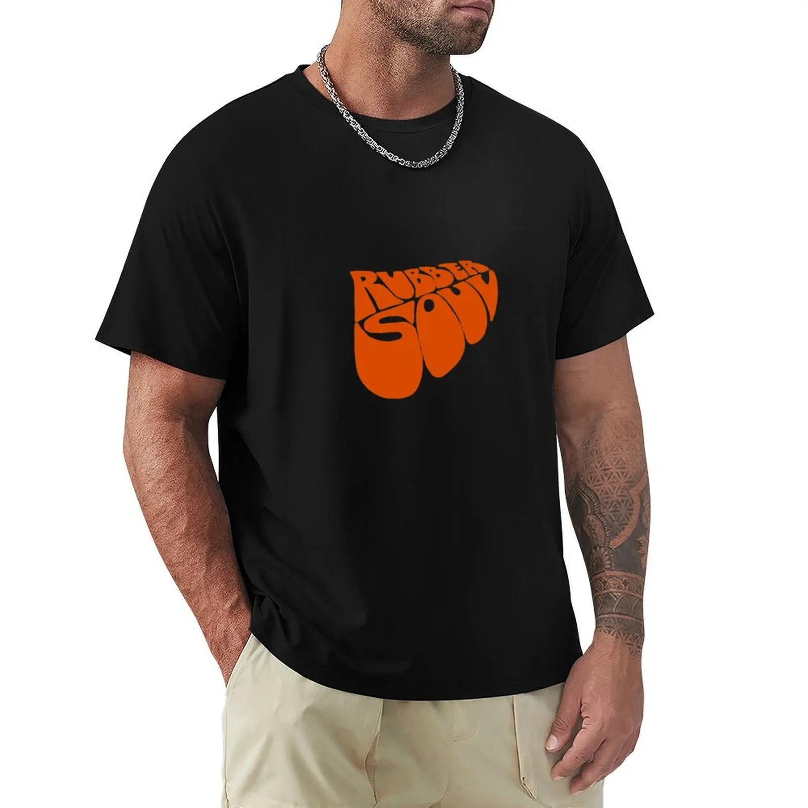 Rubber Soul T-Shirt Casual All Match Short Sleeve T-Shirt