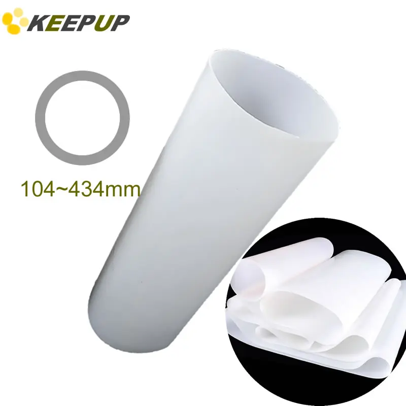 Large caliber Industrial silicone tube Mechanical soft connecting pipe Wear resistant translucent hose elasticity OD 104 106 mm