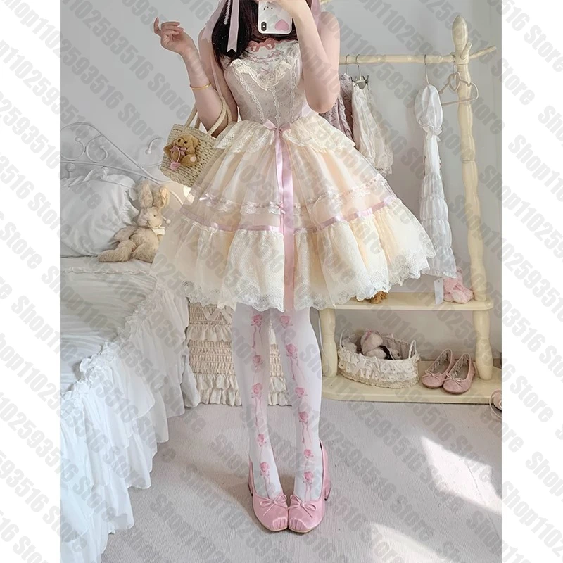 Compression Stockings for Women Punk Cosplay Sexy Shoopy Pantyhose Kawaii Socks Knee High Socks Goth Tights Lolita Fetish Emo