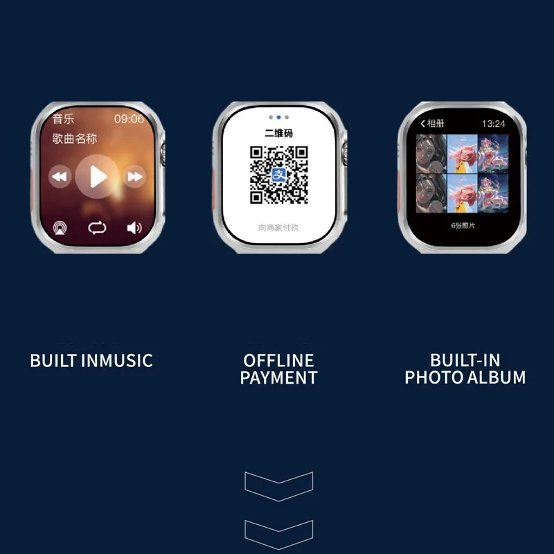 ساعة ذكية أصلية Hello 3 Plus Ultra Compass بلوتوث إشعار رسالة المكالمات 4GB/ROM 49mm Amoled ساعة ذكية متعددة الوظائف