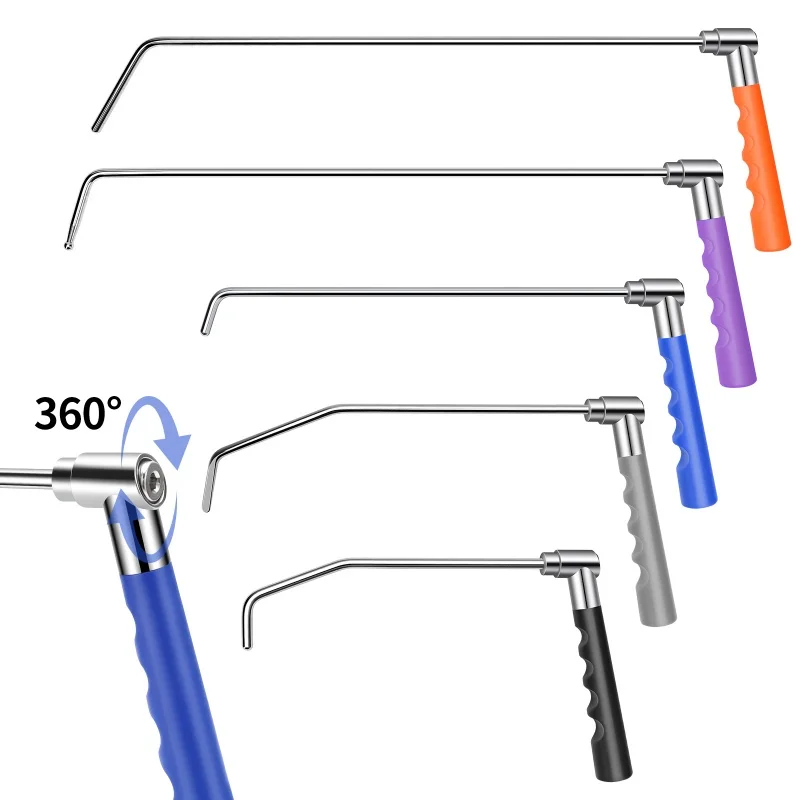 Super PDR Professional Hook Rods 360-degree Adjustable Handle Pdr Tools Dent Repair for Work Shop