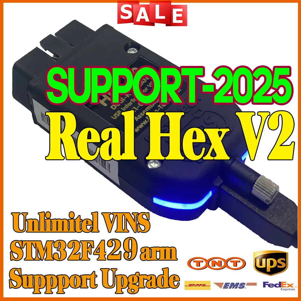 2025 NEWEST Real HEX-V2 UPDATE V24.7 VAG HEX V2 Usb Interface Vag Com Diagnostic Coding Function Unlimit Multilingual VCDS TOOL