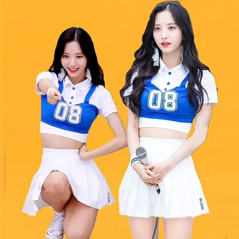 Idol outfit Hip Hop Cheerleading Dance Adult women Jazz Dance Cheerleader Costume Girl Children performance stage costume