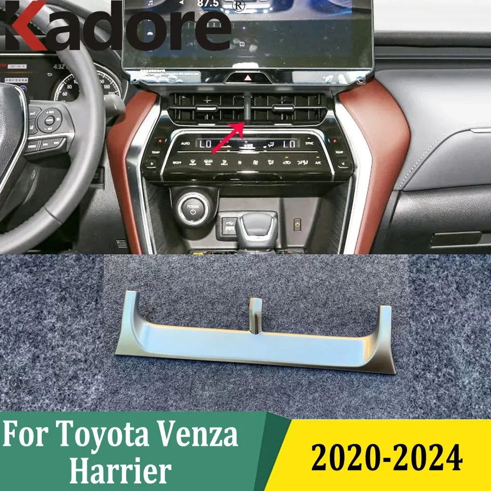 

Для Toyota Venza Harrier 2020 2021 2022-2024 центральное управление, вентиляционное отверстие для кондиционера, накладка, молдинг, аксессуары для интерьера