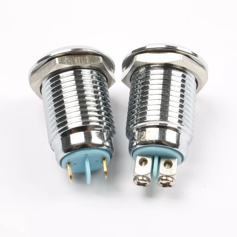 Uniteelec-10Pcs/Lot Diameter 12mm Metal LED Waterproof Indicator Light for Car ,Truck ,Moter 3V 5V 6V 12V 24V 48V 110V 220V