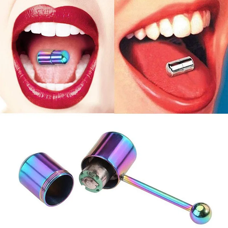 Tongue nails, European and American puncture, tongue and lip nail puncture accessories, titanium steel tongue nails, vibration r
