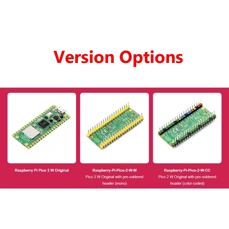 Raspberry Pi Pico 2 W RP2350 Pico2W ARM Cortex-M33 And RISC-V Hazard3 Wi-Fi4 Bluetooth5.2 CYW43439