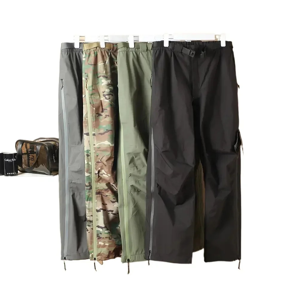 

New Camouflage Hard Shell Tactical Pants Hunting Outdoor Trousers Waterproof Windproof Hiking Thin Camping Sports Pants
