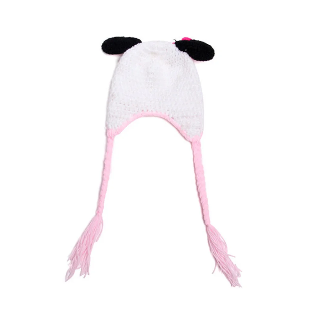 

Cow Shape Kids Knit Baby Winter Warm Hat Soft Comfortable Baby Woolen Cap Adorable Outdoor Photo Prop Winter Kids Hat