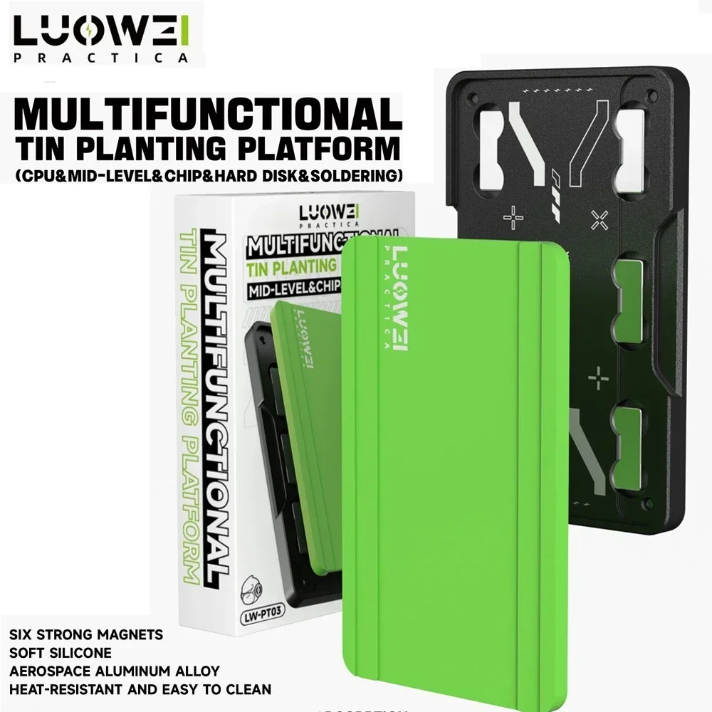 luowei-lw-pt03-multifuncional-estanho-plantio-almofada-de-silicone-para-placa-mae-do-telefone-movel-quadro-medio-cpu-nand-ic-chip-reballing-esteira
