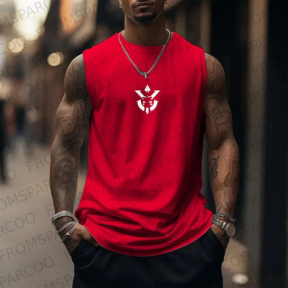 2025 لعبة دراغون بول أنيمي جوكو الطرفية المطبوعة القطن الخالص تانك القمم رياضة الرجال عادية فضفاض الرياضة الصيف قمة الموضة