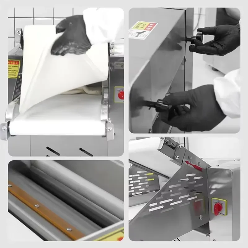 Electric Automatic Dough Sheeter for Samosas Tortilla Dumpling Maker Commercial Dough Roller and Kneading Machine