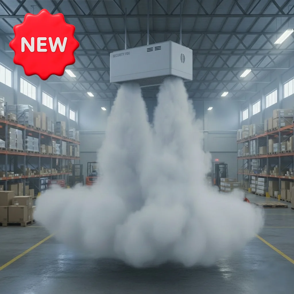 Industrial Security Fog Generator Solid Dry Formula Aluminum Alloy CE Certified 600m³ Coverage