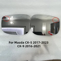 For Mazda CX-5 2017-2023 CX-9 2016-2021 Side mirror glass with heating blind spot monitoring TK71691G1 TK71691G7 Auto parts