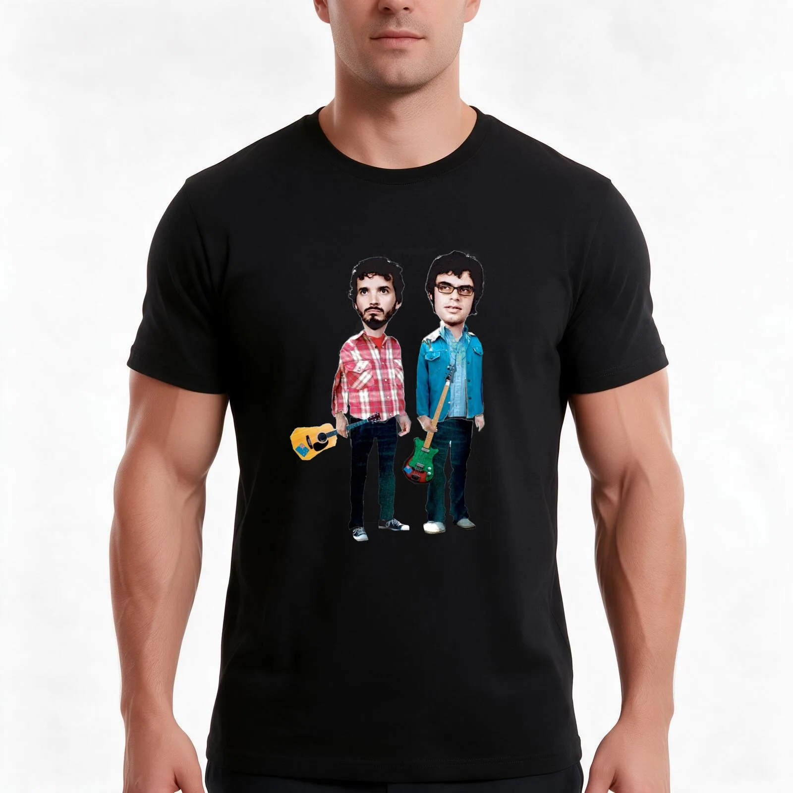 Flight of the Conchords T-Shirt Summer Casual Cotton Tee Oversized Streetwear Tops Vintage Graphic Print Unisex Men Women