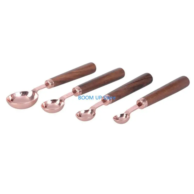 

8Pcs Stainless Steels Measuring Coffee Scoops Measuring Spoons Kitchen Tool B46A