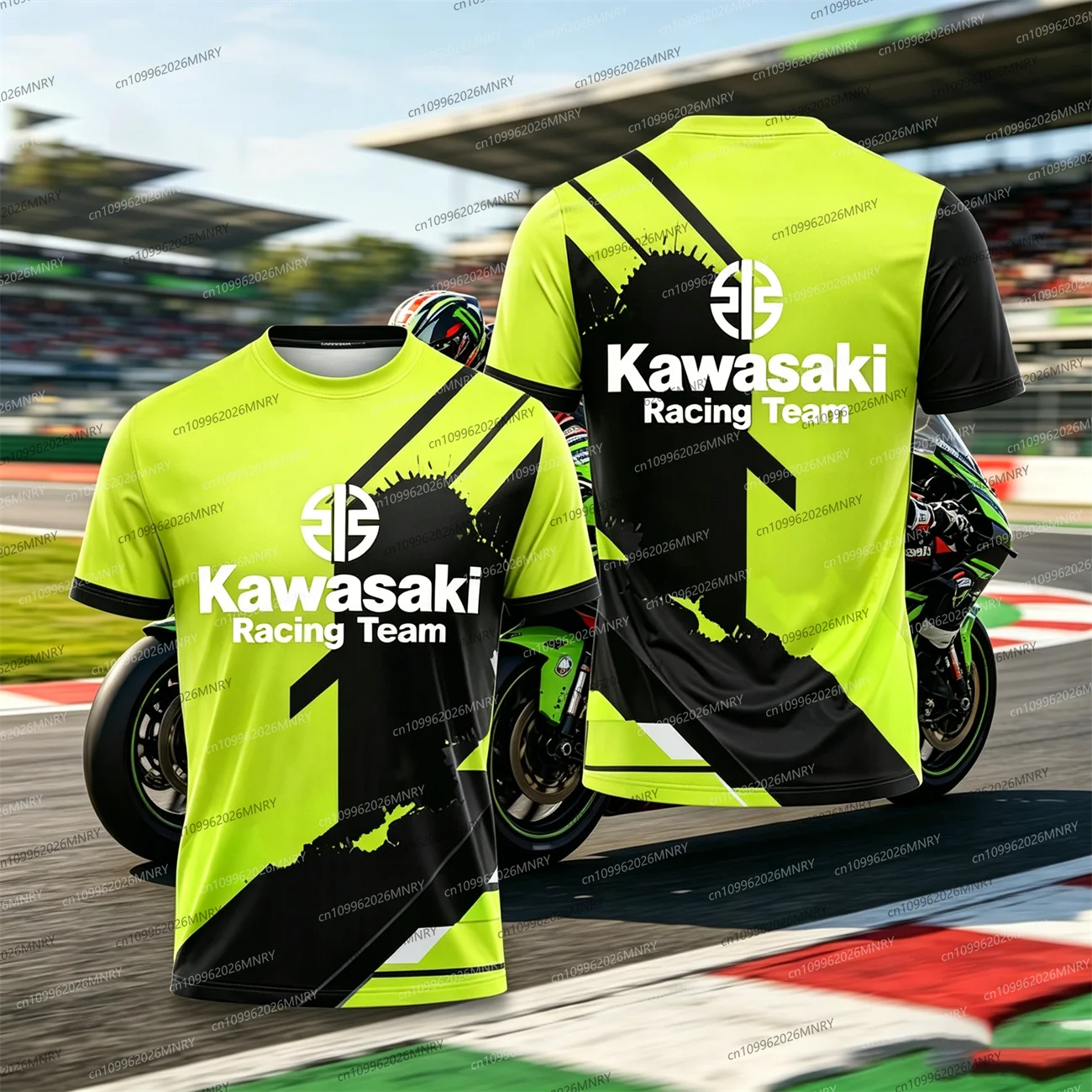 

Summer men's shirts Man Casual Short-sleeved Breathable T-shirt Motorcycle Kawasaki T-Shirt Fashion Women tshirt Training Top